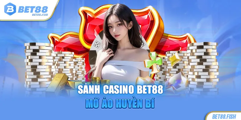 Sảnh casino BET88 mờ ảo huyền bí